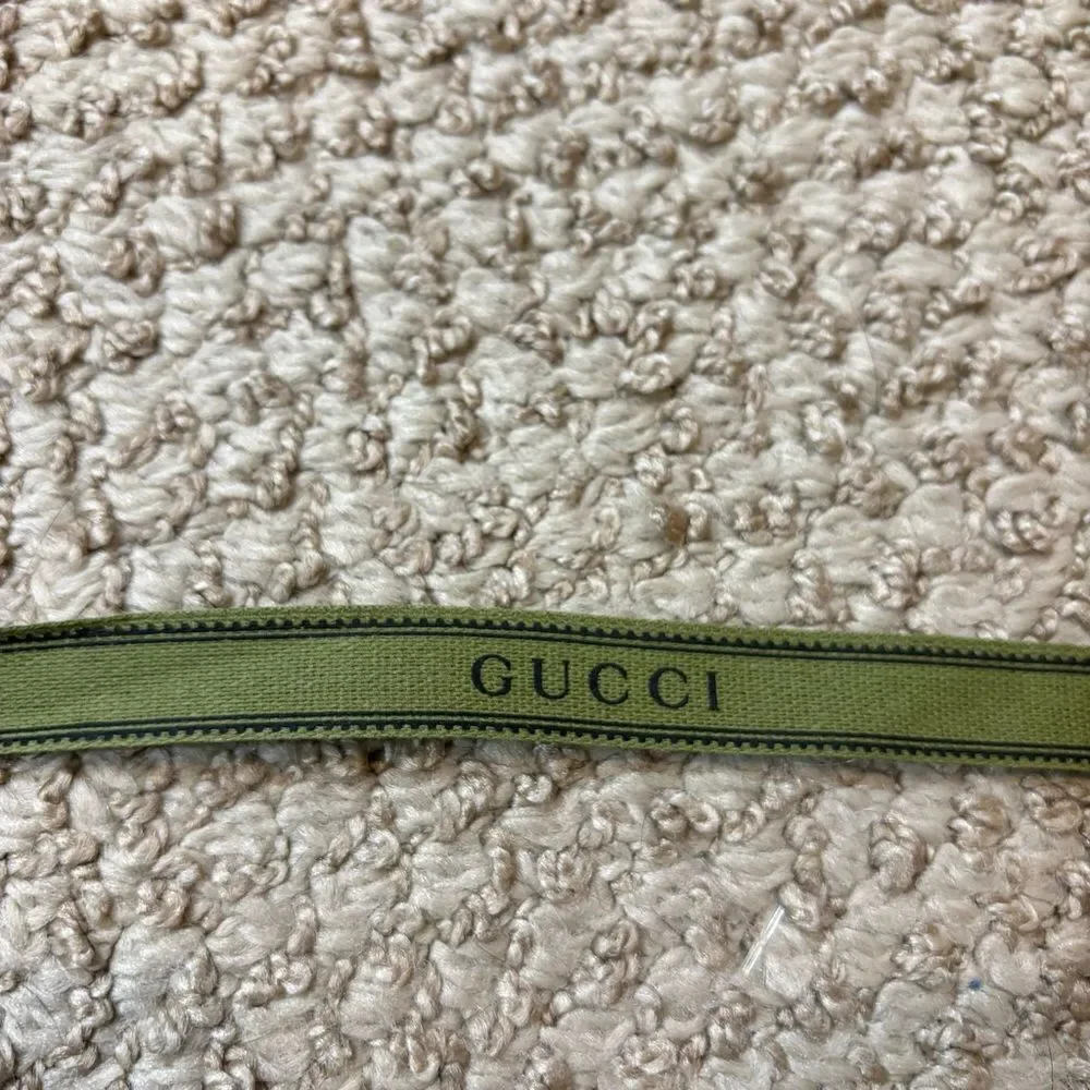 Gucci Green Signature Logo‎ Gift Ribbon App 77” Long